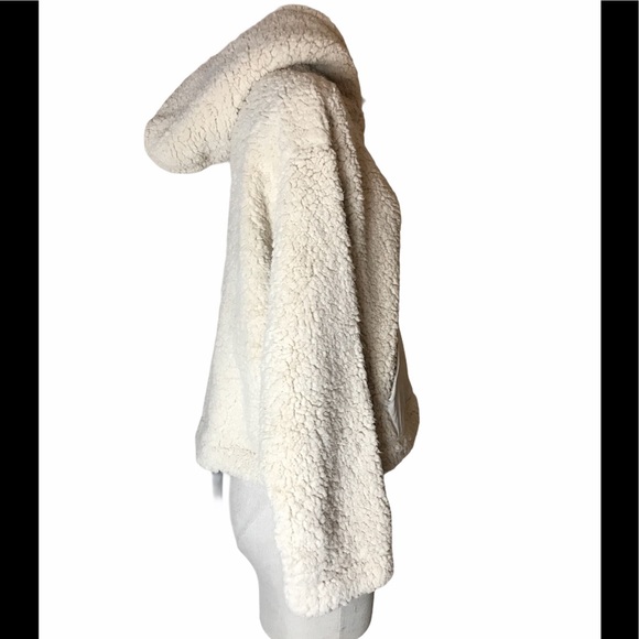 ZELLA Cassie Rainy Day Faux Fur Shearling Hoodie Small - Picture 4 of 10